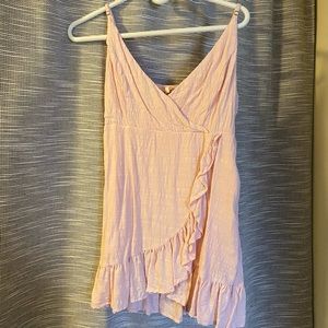 Light Pink Mini Dress with Ruffle